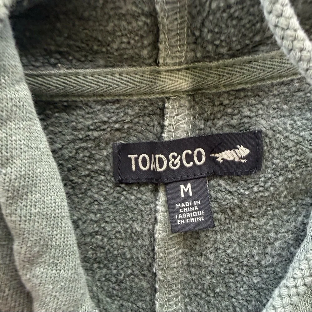 Toad&Co Intermosso Hemp Hooded Sweatshirt Dress size Medium - Picture 4 of 7